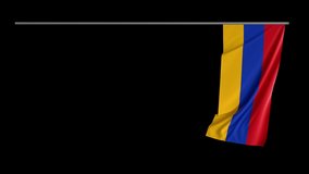 Flag Animation on Pole Armenia - Loopable Highly Detailed and Realisitic Armenian Flag with Fill and Key in Original Ratio - Powered by Shutterstock - Get 15% off with code: PIKWIZARD15