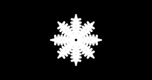 Christmas snowflake isolate with alpha channel	