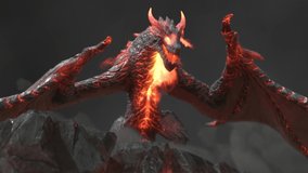 3D Dragon Fire Breath. 3D Dragon Attack. Monster Dragon Flame Mythology  - Powered by Shutterstock - Get 15% off with code: PIKWIZARD15