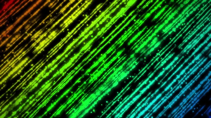 Flowing Abstarct Glowing Green Lights	