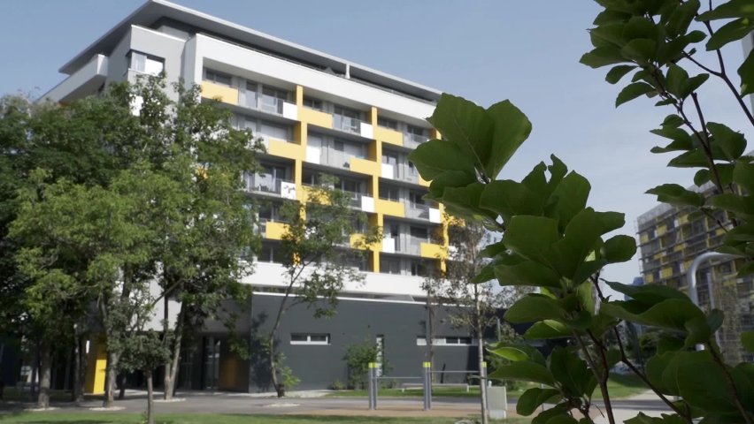 Residential buildings in Bratislava, capital city of Slovakia