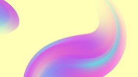 Gradient seamless looped animation of 3d abstract form. Abstract minimal animation.
