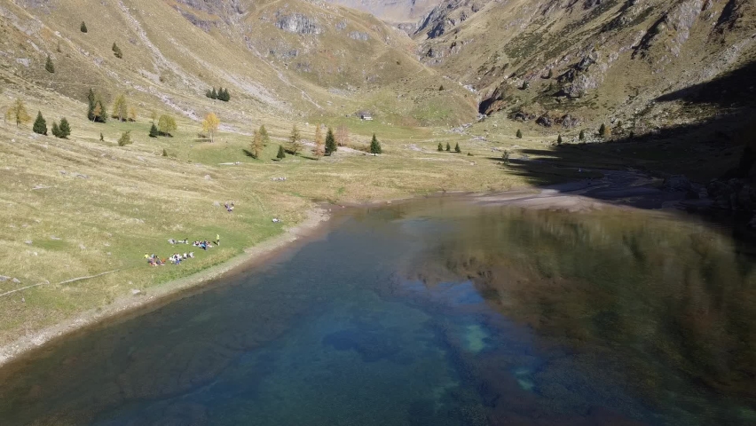 Gleno Dam in the Italian alps