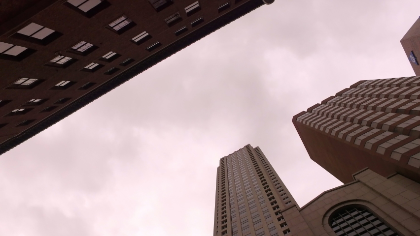 Point Of View Panning Shot Of Modern And Residential Buildings In City - Atlanta, Georgia