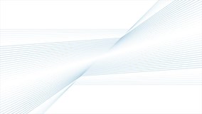 Bright blue curved lines abstract technology background. Seamless looping minimal motion design. Video animation Ultra HD 4K 3840x2160