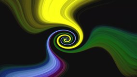 Distort wave multiple color short animated video clip 