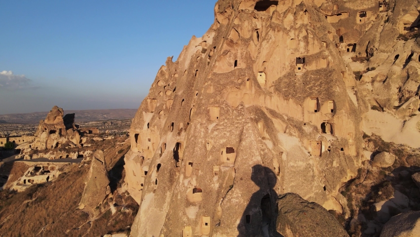 Ancient Goreme National Park and the Rock Sites of Cappadocia in the central part of Turkey.	4K