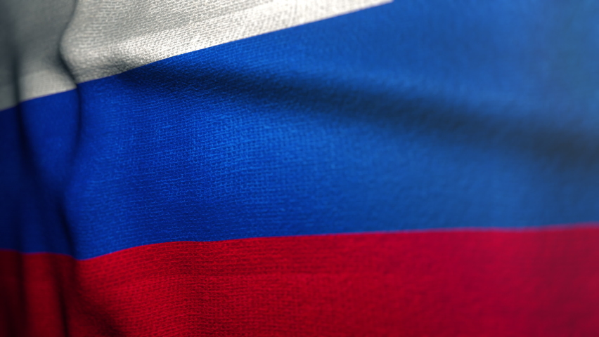 flag of Russian Federation (alpha channe, Stock Video