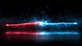 Laser Particle Electricity Animation Background For Logo Intro.. Laser  Fight red and blue - Powered by Shutterstock - Get 15% off with code: PIKWIZARD15