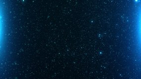 Beautiful Blue Floating Dust Particles Seamless with Light Flare on Black Background Slow Motion. Looped 3d Animation of Dynamic Wind Particles Close-up In The Air With Bokeh. 4k Ultra HD 3840x2160. - Powered by Shutterstock - Get 15% off with code: PIKWIZARD15