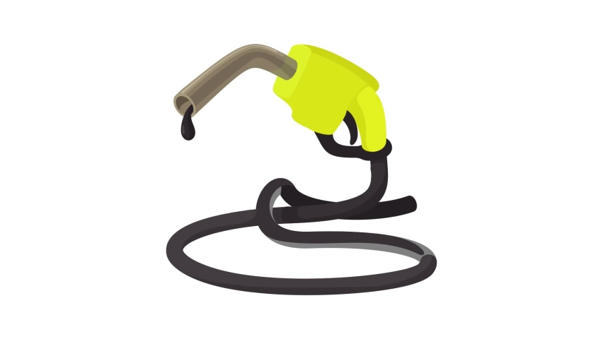 Refueling nozzle icon animation best cartoon object on white background