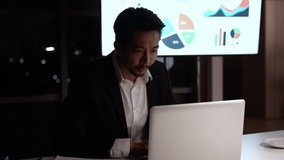 Businessman in workplace discussing and consult planning with hard working in office to night. Business man planning and trading for negotiate partnership. - Powered by Shutterstock - Get 15% off with code: PIKWIZARD15