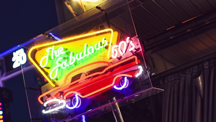 Back to the 50s neon sign - Powered by Shutterstock - Get 15% off with code: PIKWIZARD15