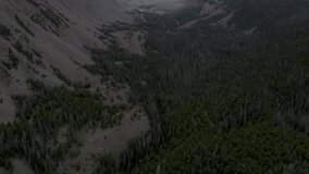 4k Aerial Drone Footage - Sangre de Cristo Mountains in Summer. Colorado Rockies.	
