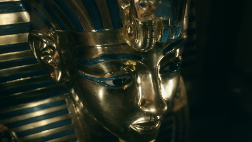 Tutankhamen - pharaoh of ancient Egypt from the XVIII dynasty of the New Kingdom. Golden Mask of Tutankhamen. Tutankhamun