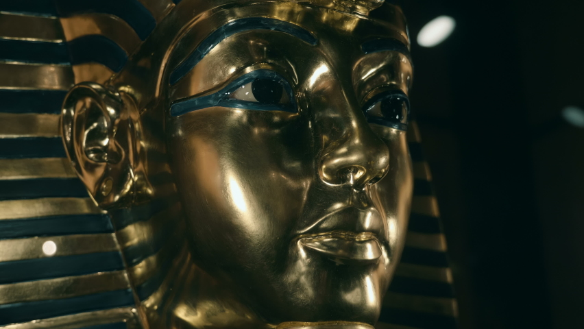 Tutankhamen - pharaoh of ancient Egypt from the XVIII dynasty of the New Kingdom. Golden Mask of Tutankhamen. Tutankhamun's famous funerary mask is one of the most recognizable Egyptian images - one o - Powered by Shutterstock - Get 15% off with code: PIKWIZARD15