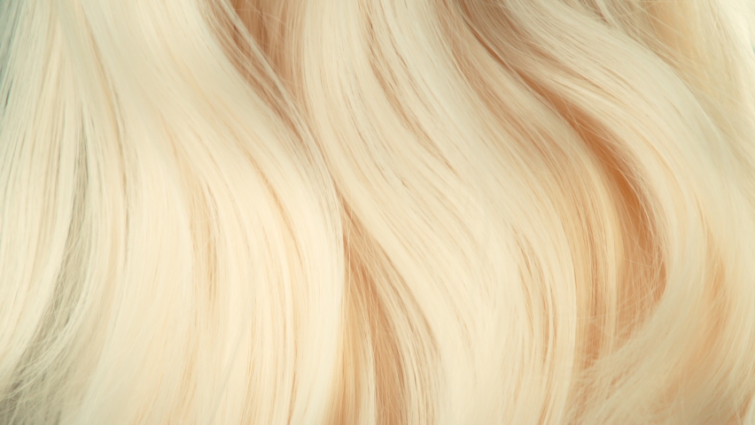 Super Slow Motion Shot of Waving Light Blonde Hair at 1000 fps. | Shutterstock HD Video #1096337989