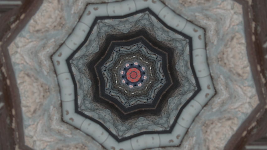  Kaleidoscope effect. Action. A light background on which color patterns slowly change.