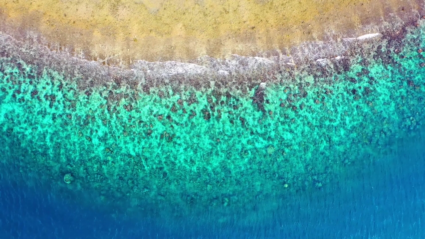 Ocean waves Stormy sea Aeria view 4K | Shutterstock HD Video #1096378211