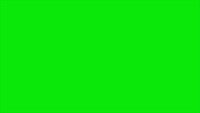 Motion graphics text Happy New Year, message dynamic appearance on green screen