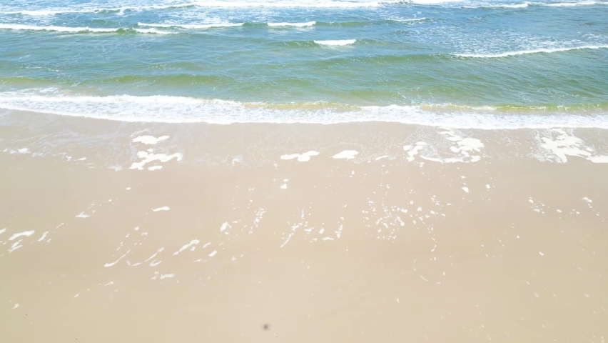 Drone shot of Ballina Beach and Ballina town