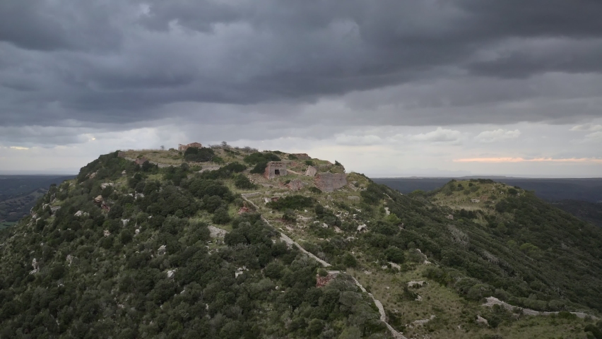 DRY STONE WALLS landscapes in Menorca, balearics islands, spain