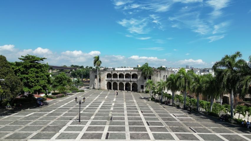 Alcazar de Colon in the colonial zone in Santo Domingo Dominican Republic Royalty-Free Stock Footage #1096502239