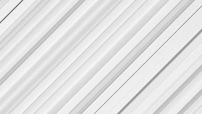 Elegant light grey white lines seamless looped background. Technology metallic Diagonal white stripes animation. Animated soft pattern Digital minimal geometric 3d BG. Premium luxury design template