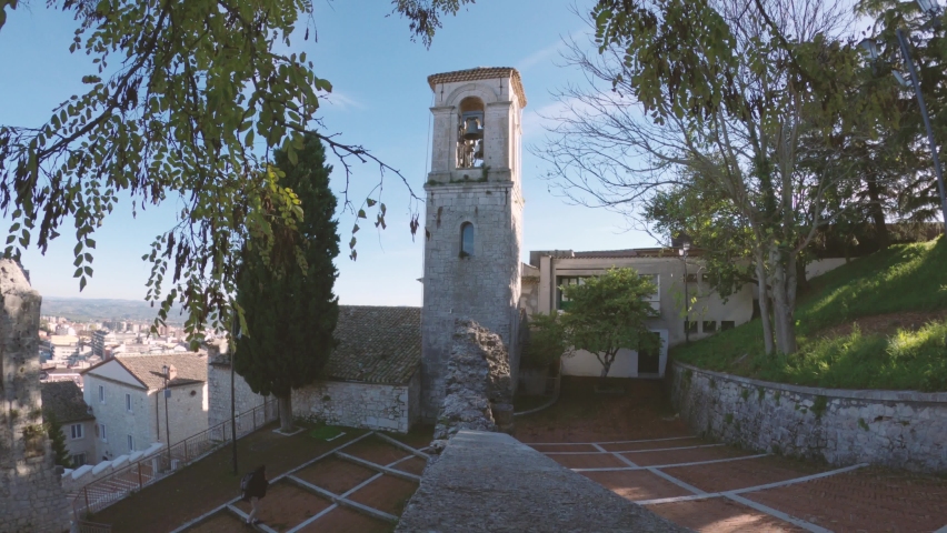 Ancient church in the historic center of the city of Campobasso, Molise, Italy