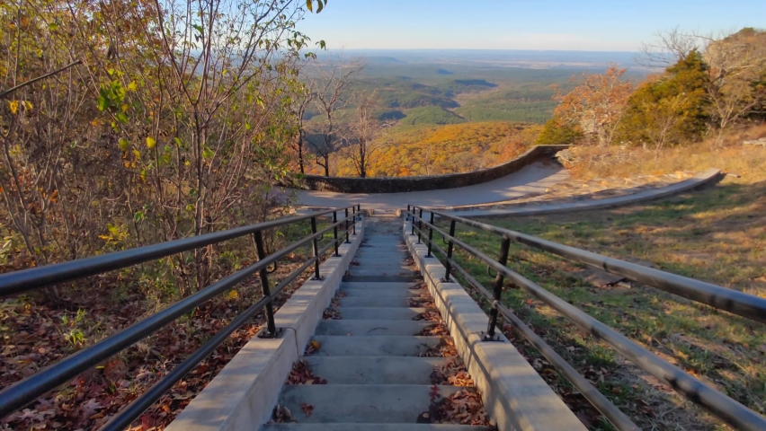 Mount Magazine State Park Arkansas during Sunset Fall Foliage Autumn Colors