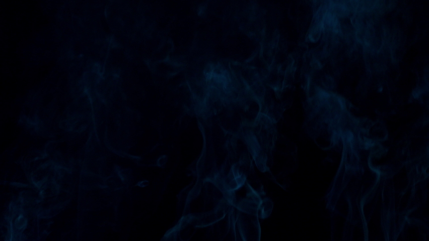 Whit smoke slow motion concept, smoke floating up slow on black screen background, fog or smog motion up, abstract wallpaper screen, vapor or stream from fire flame burning to heat hot of nature power Royalty-Free Stock Footage #1096542513