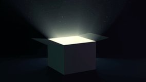 4K Animation of Opened Box in Dark Studio - Powered by Shutterstock - Get 15% off with code: PIKWIZARD15