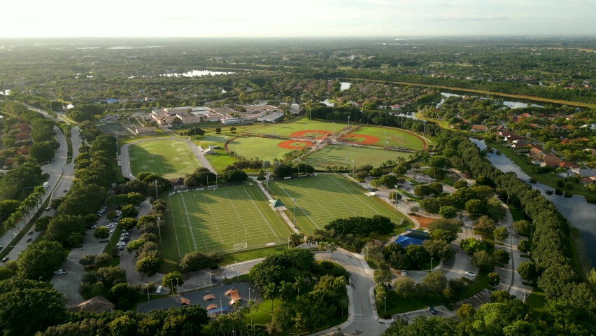 Beautiful parks in Weston Florida USA