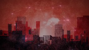 Animation of mathematical equations and diagrams, connected dots over cityscape. Digitally generated, hologram, calculations, sums, skyscrapers, abstract. Communication and technology concept. - Powered by Shutterstock - Get 15% off with code: PIKWIZARD15