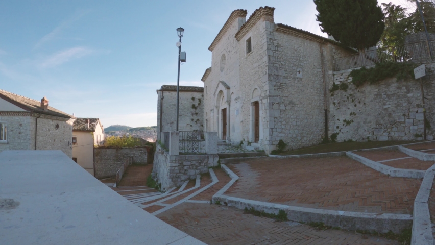 Ancient church in the historic center of the city of Campobasso, Molise, Italy