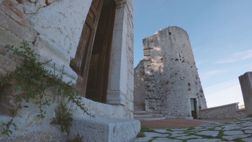 Ancient church in the historic center of the city of Campobasso, Molise, Italy