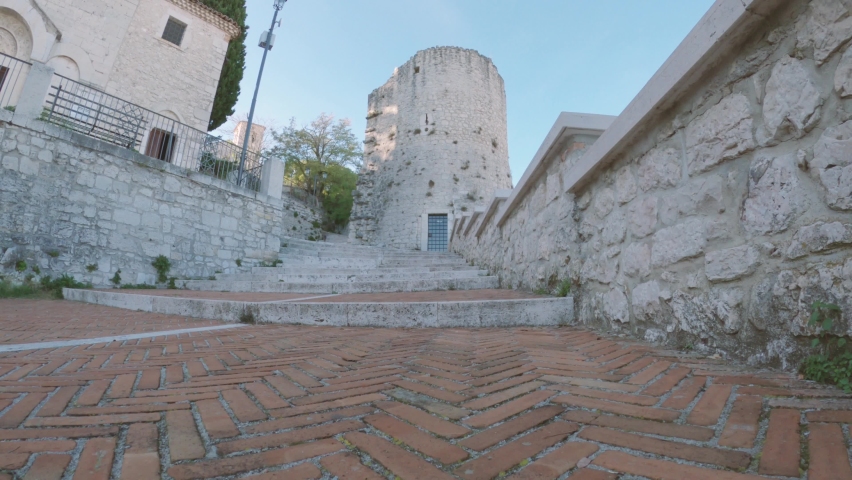 Ancient church in the historic center of the city of Campobasso, Molise, Italy