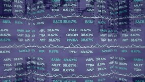Animation of stock market data processing against aerial view of cityscape with shadow effect. Global economy and business technology concept - Powered by Shutterstock - Get 15% off with code: PIKWIZARD15