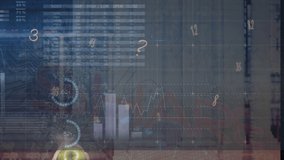 Animation of data processing over hand with apple. Global business and digital interface concept digitally generated video. - Powered by Shutterstock - Get 15% off with code: PIKWIZARD15