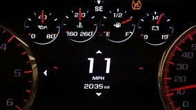 Car modern digital dashboard is seen with some of its functionalities. - Powered by Shutterstock - Get 15% off with code: PIKWIZARD15