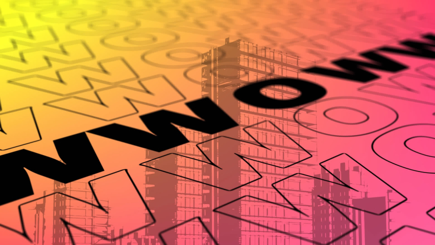 Animation of wow text over cityscape. Retro future and digital interface concept digitally generated video. - Powered by Shutterstock - Get 15% off with code: PIKWIZARD15