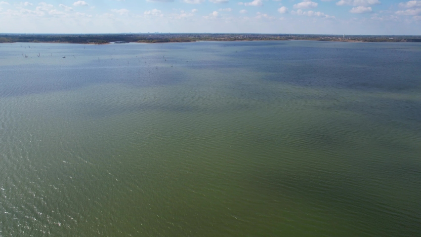 Lavan Lake Texas fly over