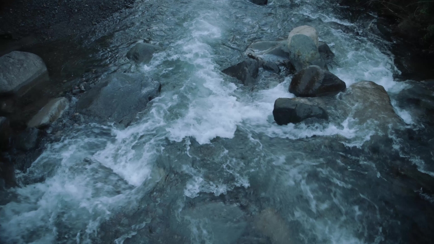 River flowing through the rainforest in Panama