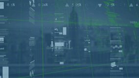Animation of data processing and cloud icon over cityscape. Global technology, computing and digital interface concept digitally generated video. - Powered by Shutterstock - Get 15% off with code: PIKWIZARD15