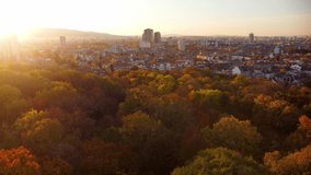 Sofia, Bulgaria October 2022. Autumn cityscape