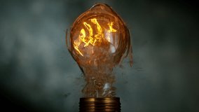 Super slow motion of light bulb exploding at 1000 frames per second - Powered by Shutterstock - Get 15% off with code: PIKWIZARD15