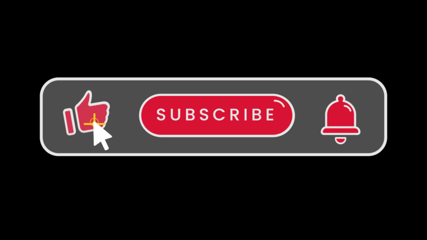 Footage of Like Subscribe And Reminder Button with 4K H-264 Alpha Matte Channel - Powered by Shutterstock - Get 15% off with code: PIKWIZARD15