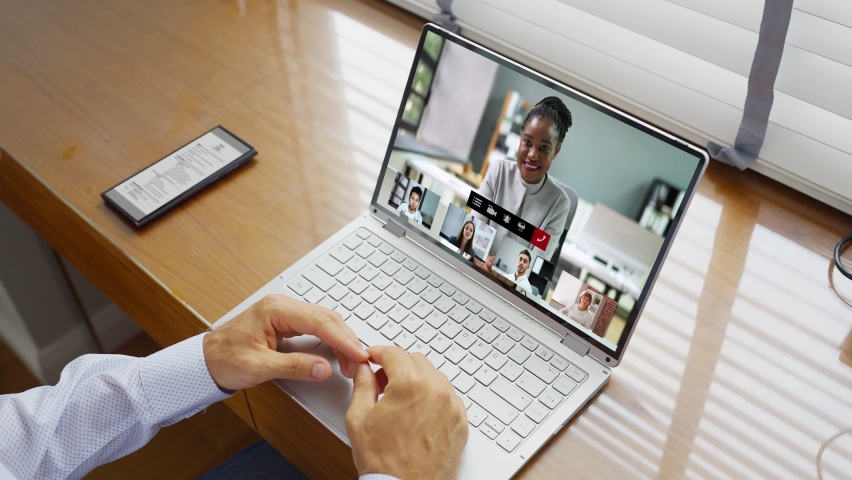 Online Video Conference Webinar Call. Videoconference Meeting
