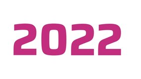 Turn 2022 to 2023 in Pink by Rotating, New Year Video Animation