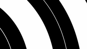 Black and white abstract background.Seamless loop video.